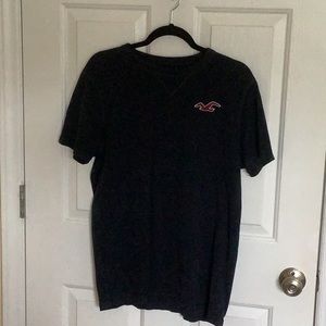 Navy blue Hollister shirt size medium